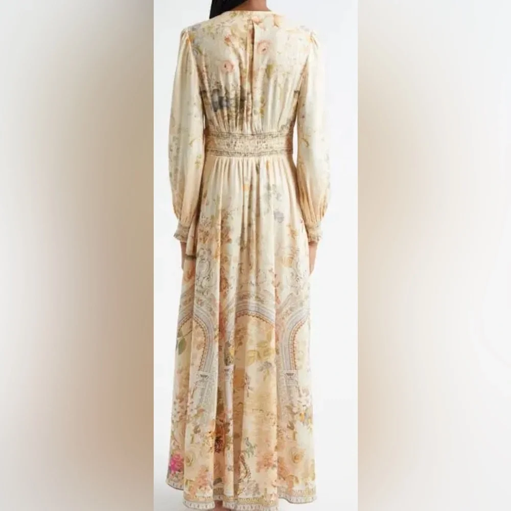 Camilla Adorned in Antiquity Button-Front Maxi Dress - XS - Picture 3 of 14